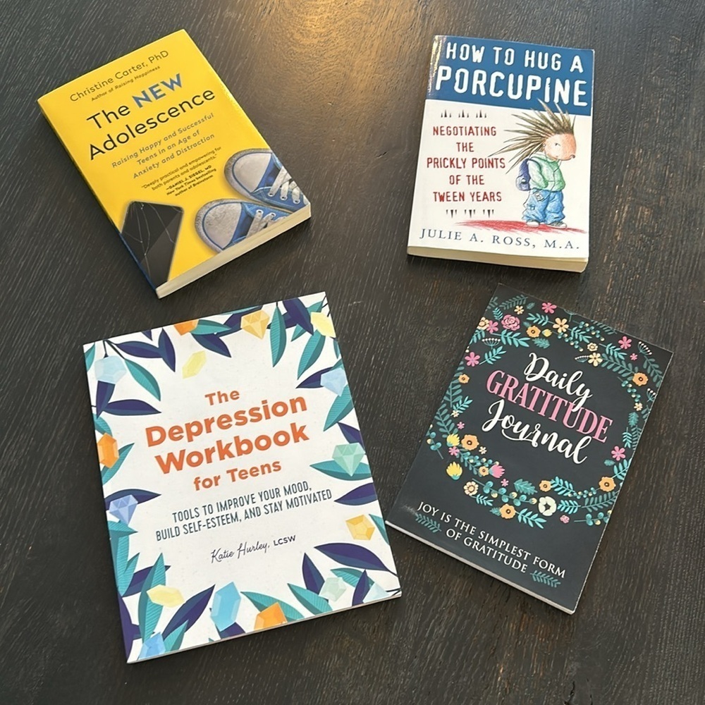 Teen Tween Adolescent Book, Depression Workbook and Gratitude Journal Bundle